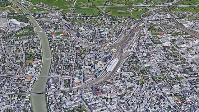 Luftbild Bahnhofsviertel © Google Earth