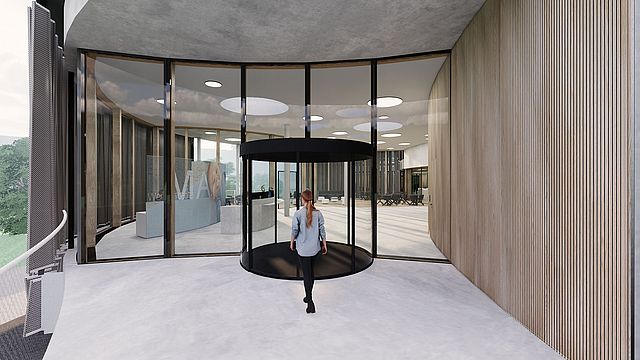 Rendering des Eingangsbereichs © INNOCAD Architektur ZT GmbH