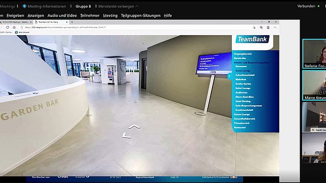 Screenshot einer 360°-Führung © TeamBank